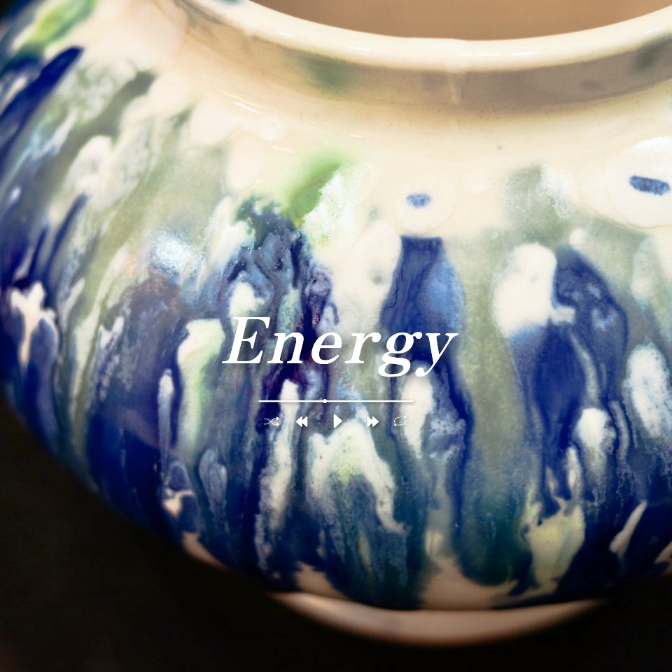Energy โ experimental glazed ceramic work by Michelle Hong